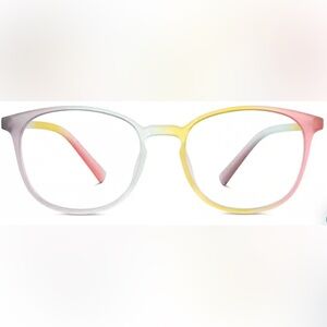 Zenni 2035739 Kids Rainbo Square Glasses